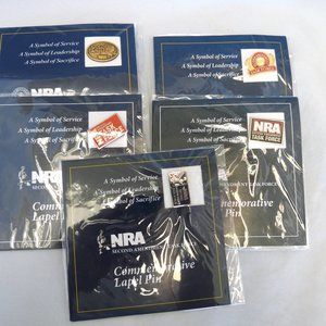 5 NRA commemorative lapel pins National Rifle task force